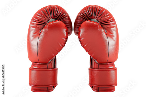 Boxing gloves isolated on transparent background. © AM