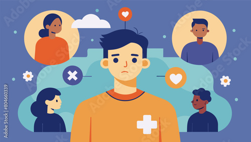 A dyspraxic the uses their own personal experience with the condition to connect with and help others facing similar challenges.. Vector illustration