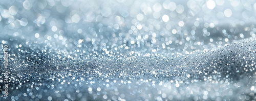 Frosty Silver Glitter, Cool and Bright Background for Sleek and Modern Decor photo