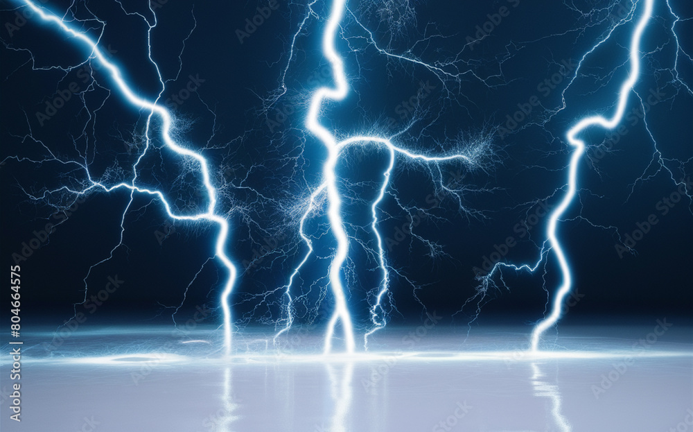 Electrical lightning discharge. Electrical lightning discharge.