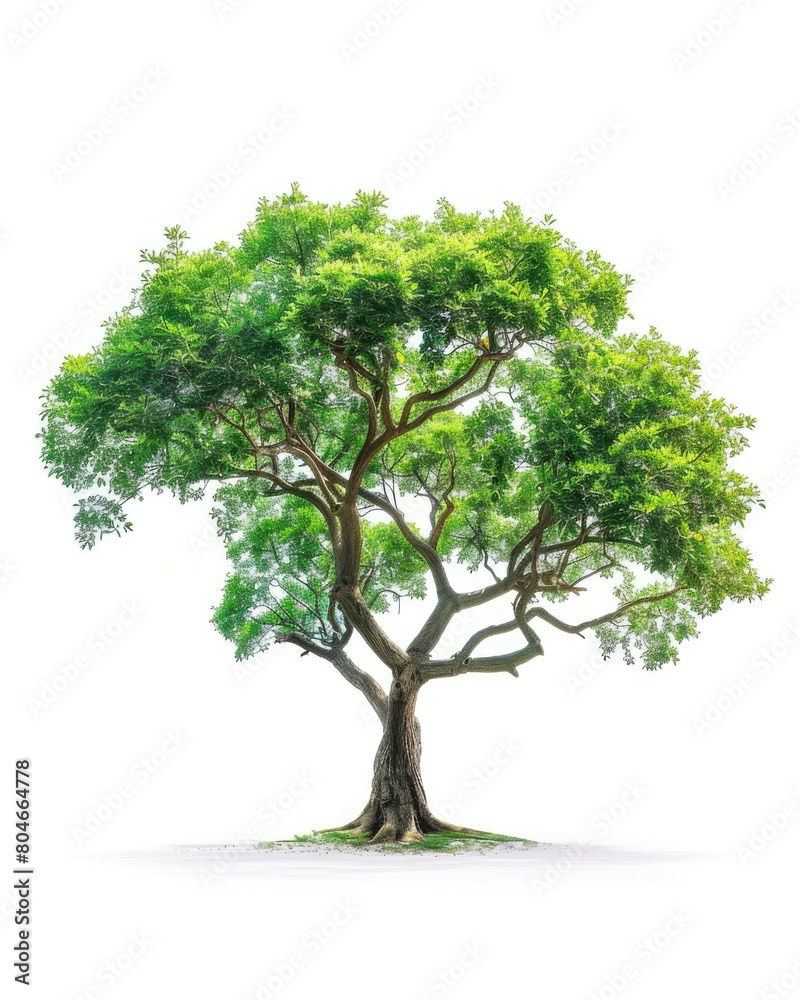 Obraz premium Isolated Camphor Tree on White Background for Agriculture and Decoration - Conservation Concept
