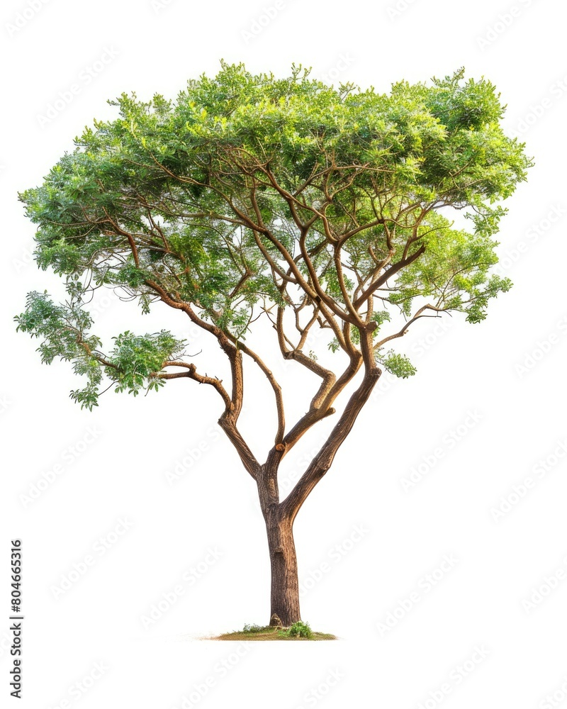 Isolated Small Camphor Tree on Bright White Background. Botany Concept of Camphor Tree Branch Isolated Small Camphor Tree on Bright White Background. Botany Concept of Camphor Tree Branch