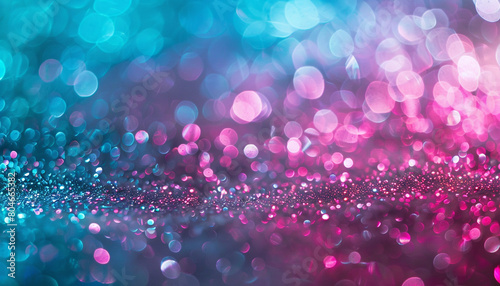 lively sprinkle of turquoise and magenta, ideal for an elegant abstract background photo