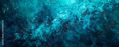 lively sprinkle of turquoise and midnight blue, ideal for an elegant abstract background photo