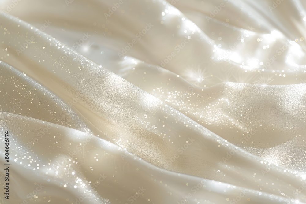 Detailed view of a white fabric with a soft, out-of-focus background creating a serene visual effect Detailed view of a white fabric with a soft, out-of-focus background creating a serene visual effect