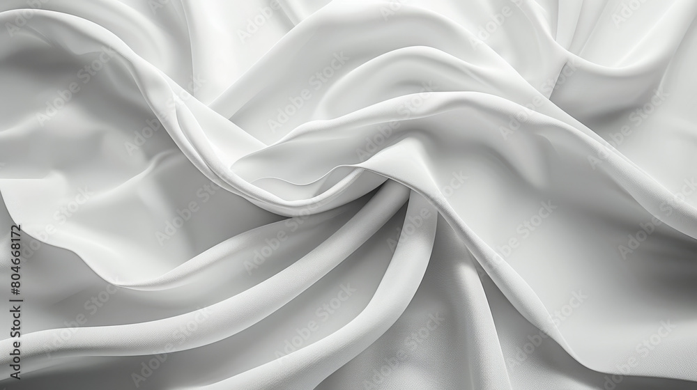 
A white fabric with a pattern of a wave
