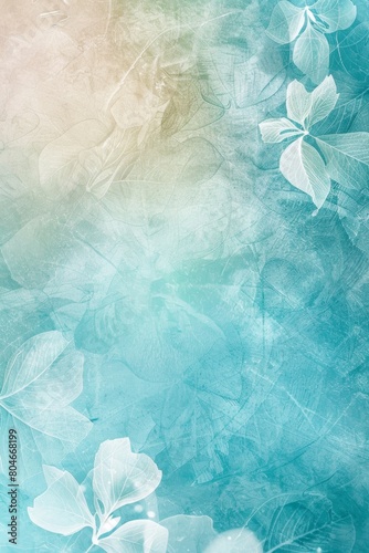 a background image for a flyer about healing, pastel colors, use turquoise as the main color