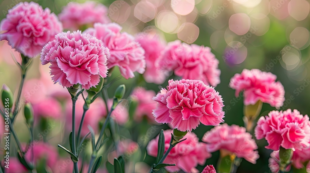 On Mother s Day vibrant carnations symbolizing mothers are bursting with color and it s customary to gift pink carnations On Mother s Day vibrant carnations symbolizing mothers are bursting with color and it s customary to gift pink carnations