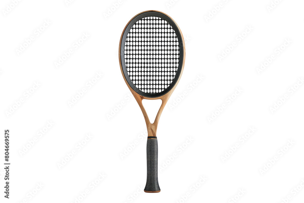 Padel racket isolated on transparent background.