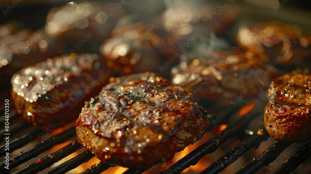 Grilling meats outdoors on a barbecue is a quintessential summertime delight Grilling meats outdoors on a barbecue is a quintessential summertime delight