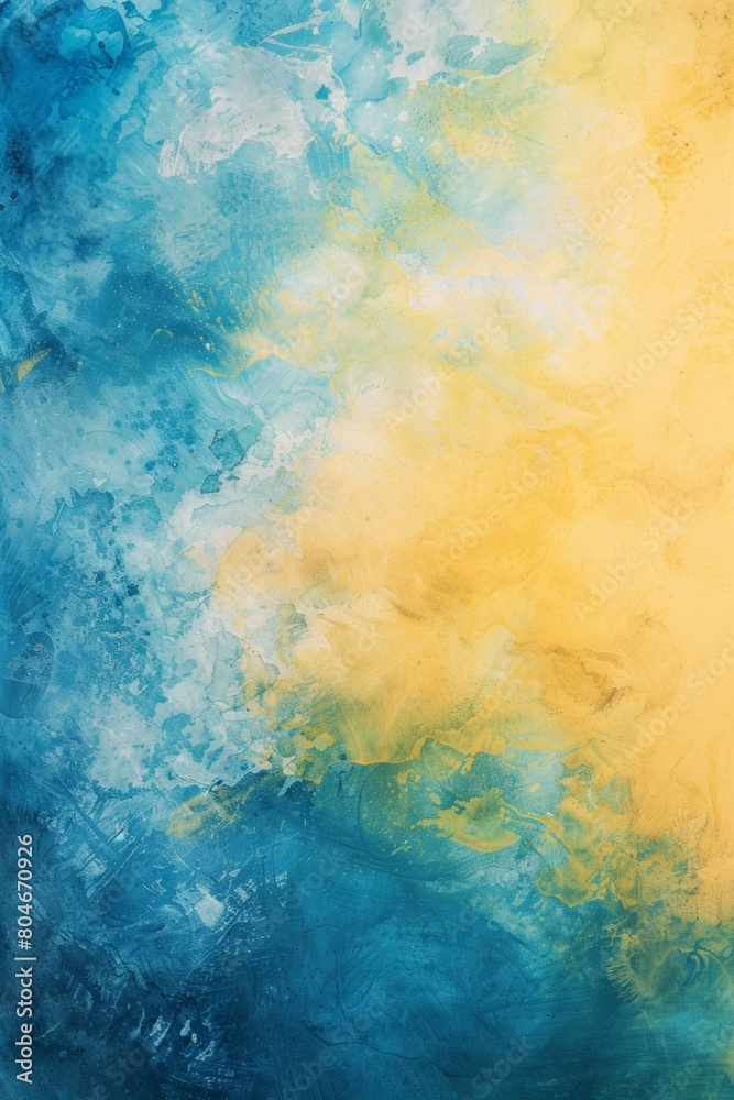 blue and yellow pastel tiedye background 