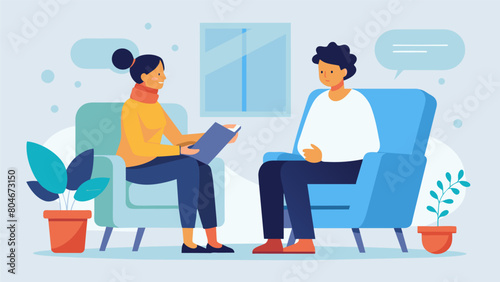 A patient and their the discuss how setting boundaries and maintaining healthy relationships can contribute to a successful relapse prevention plan.