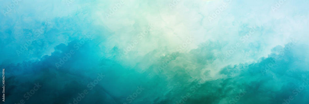soft pastel gradient of sky blue and emerald green, ideal for an elegant abstract background
