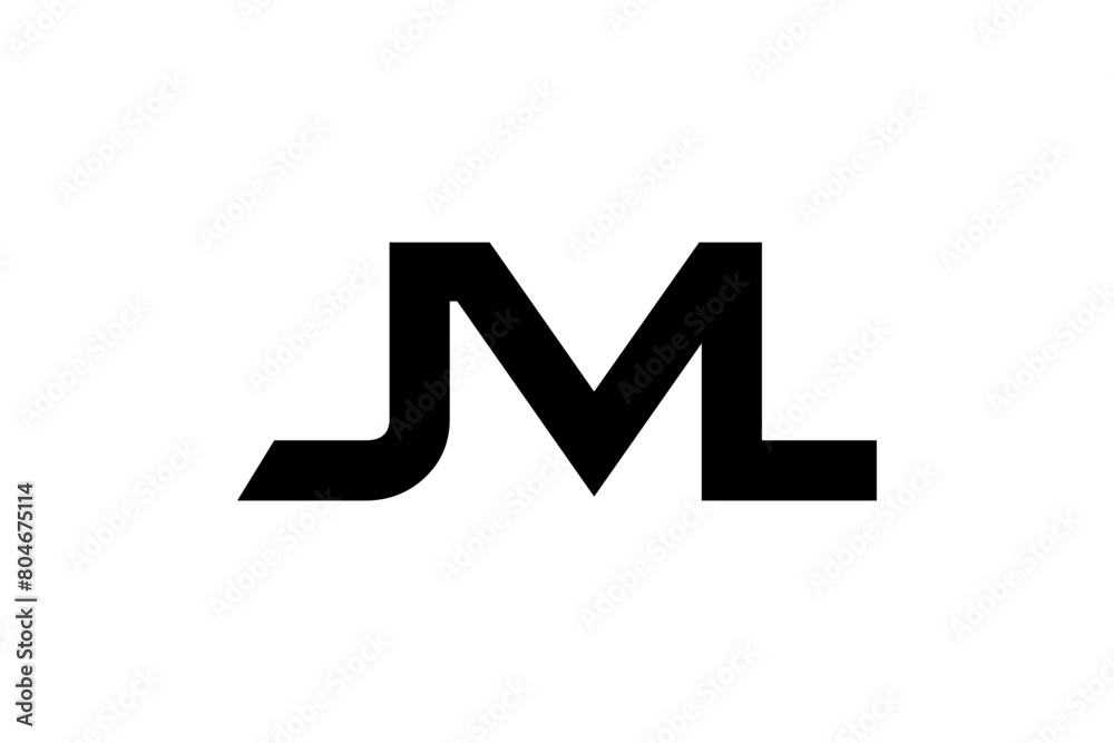 Template logo letter JML ,for company branding logo Template logo letter JML ,for company branding logo