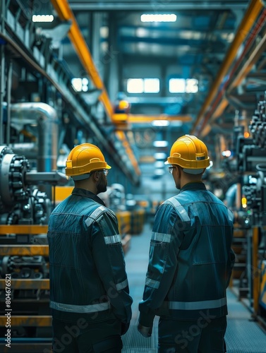 engineer team  full skill quality for maintenance and training  in industry factory worker , warehouse Workshop for factory operators, mechanical engineering team production