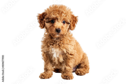 Puddle puppy isolated on transparent background