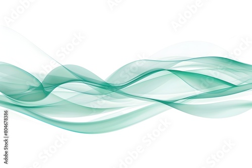 Abstract green wavy vector background on white isolated background, detailed and sharp, professional photography using a Leica M6 film camera in style of stock photo, hyper realistic 