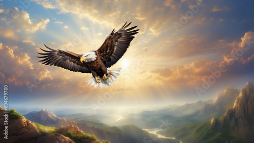bald eagle in the sky, bald eagle in flight,eagle in the sky photo