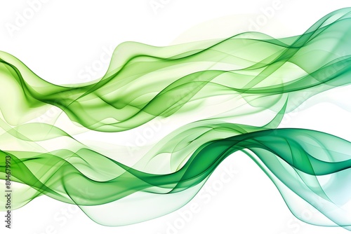 Abstract green wave on white background vector illustration, detailed, high resolution, professional photograph, The ultrahighresolution photo captured in stunning detail and color  photo