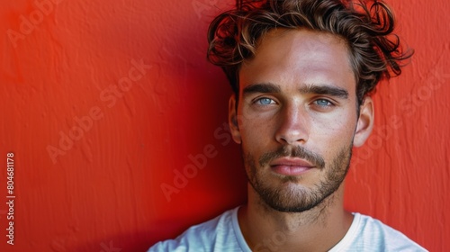 Man in Sunglasses Leaning Against Wall