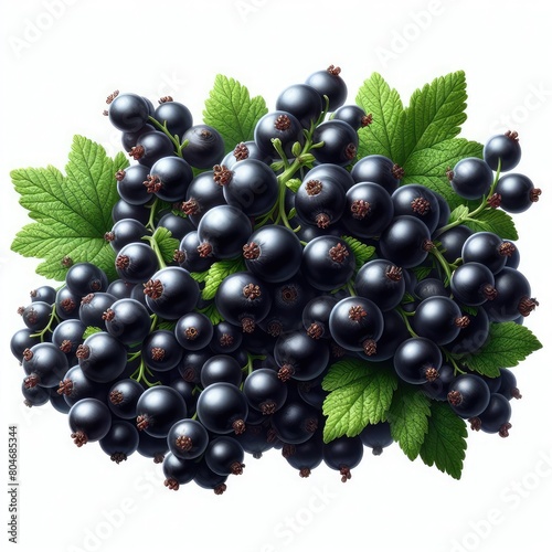Blackcurrant isolated on a white background