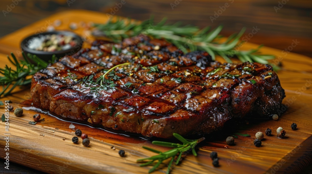 Raw Meat on Cutting Board