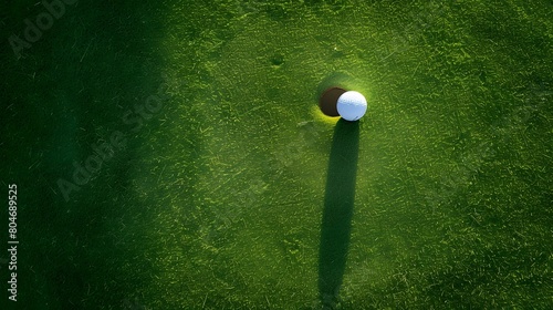 グリーン上のゴルフボール
