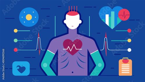 The bodys stress response system is activated causing an increase in heart rate and pressure..