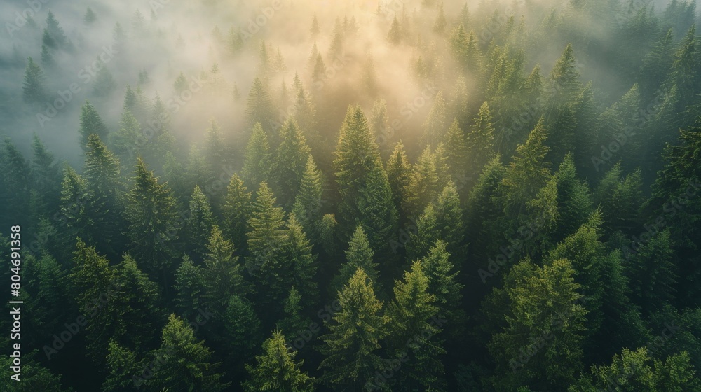 Aerial View of a Forest in Daylight Aerial View of a Forest in Daylight