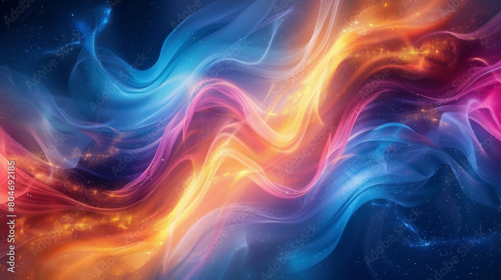 Multicolored Wave of Liquid Multicolored Wave of Liquid