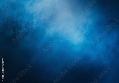 Abstract blue gradient background with blurred grainy texture
