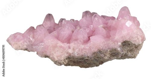 Canvastavla Cobaltocalcite cobalt calcite mineral stone isolated on white background