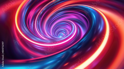 A glowing blue and purple vortex.