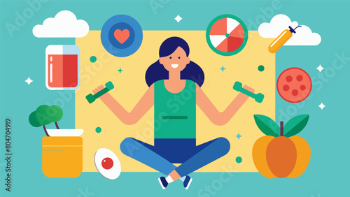 A patient incorporates exercise and healthy eating into their daily routine as ways to maintain physical health and decrease the likelihood of relapse.