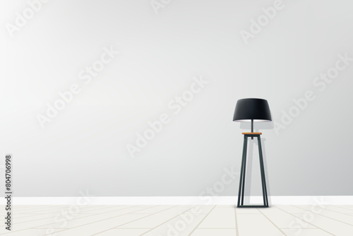 modern loft floor lamp in living room