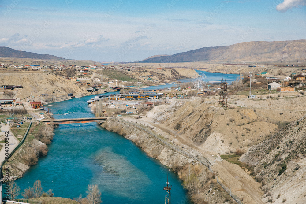 Fototapeta premium scenic Sulak river Canyon in Dagestan, Russia