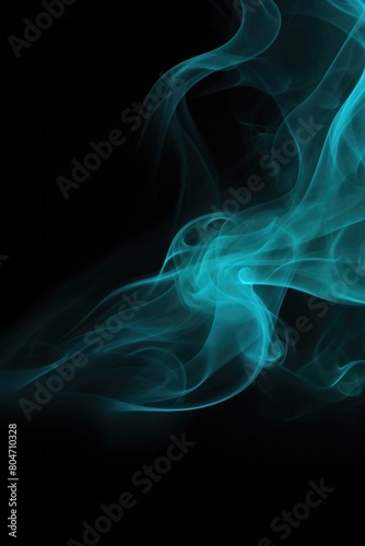 blue smoke on black background