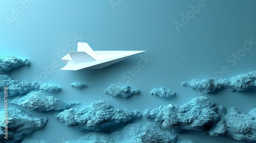 Elegant illustration design of paper planes.