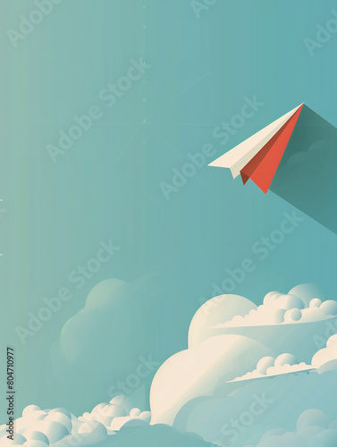 Elegant illustration design of paper planes.