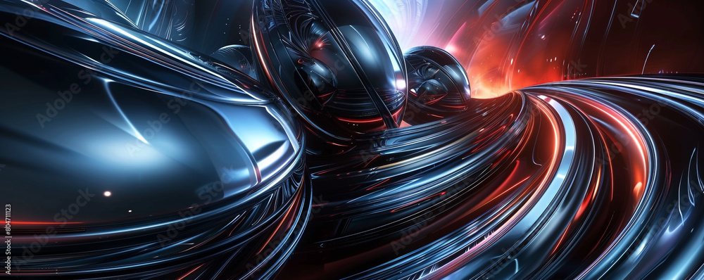 Studio abstract background, featuring futuristic design Studio abstract background, featuring futuristic design