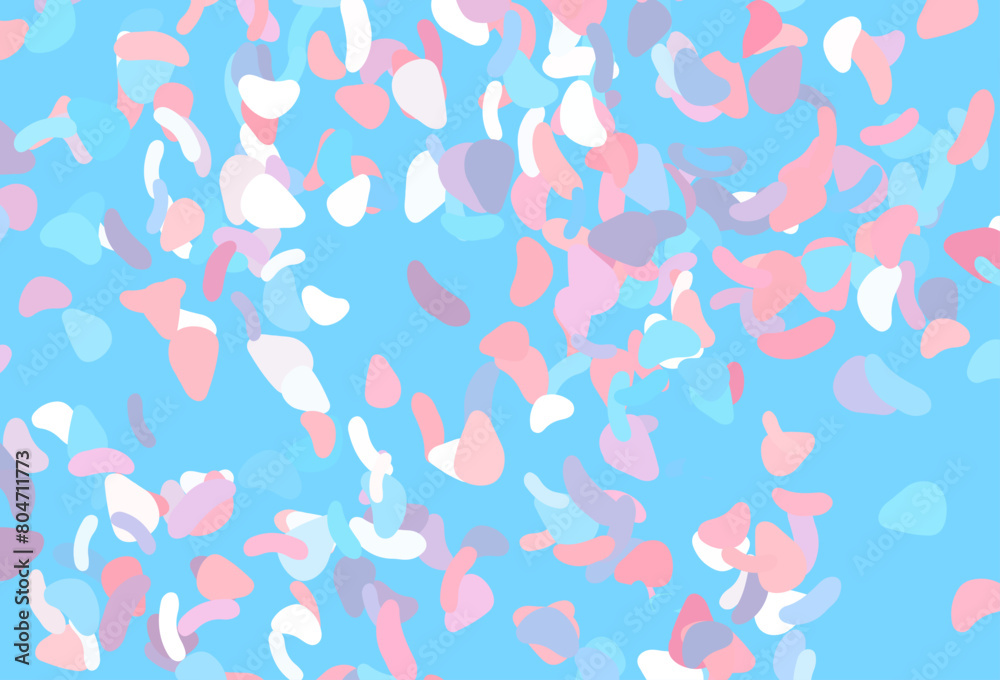 Light blue, red vector texture with random forms. Light blue, red vector texture with random forms.