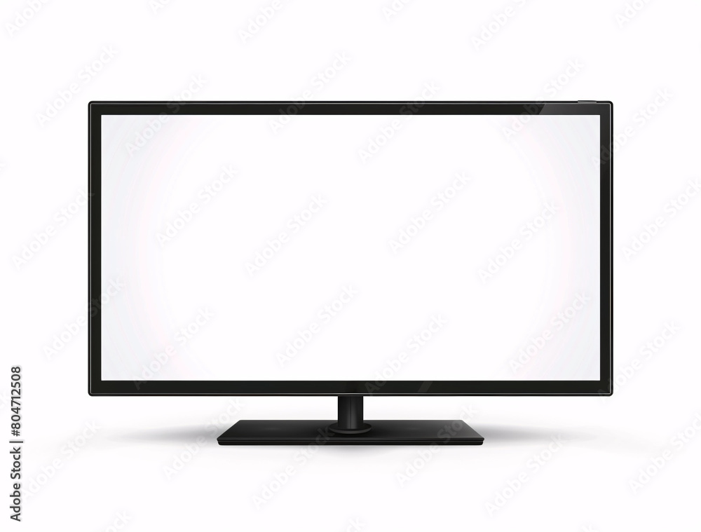vector illustration of modern flat screen television with vector illustration of modern flat screen television with