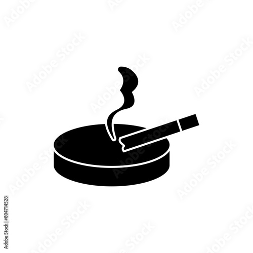 ashtray concept line icon. Simple element illustration. ashtray concept outline symbol design.