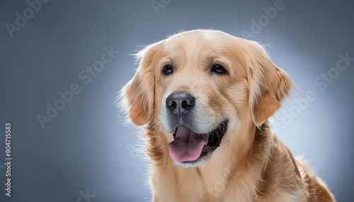 golden retriever dog isolated on transparent background cutout