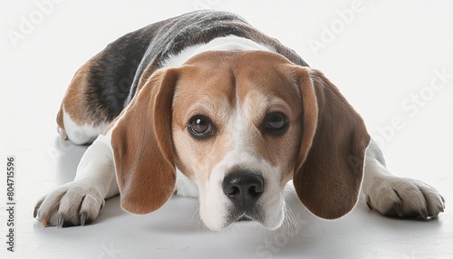 beagle dog isolated on white background generative ai