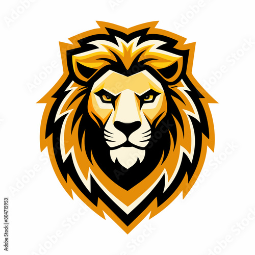 Lion  head logo vector  simple clean logo  Creative Logo Icon   2d style    vector icon  vector illustration