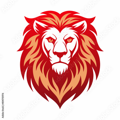Lion  head logo vector  simple clean logo  Creative Logo Icon   2d style    vector icon  vector illustration