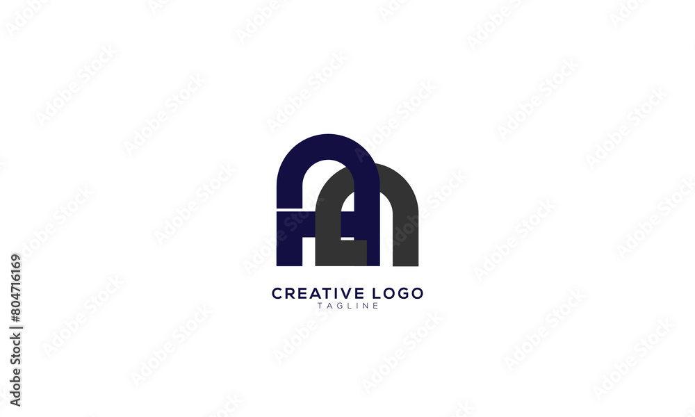 AN NA Abstract initial monogram letter alphabet logo design AN NA Abstract initial monogram letter alphabet logo design