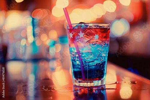 Patriotic Drinks in Red, White, and Blue for Celebrating American Holidays