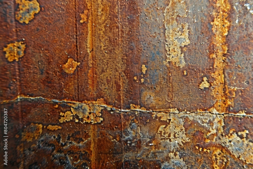 Vivid Abstract Rust and Corrosion on Metal Surface